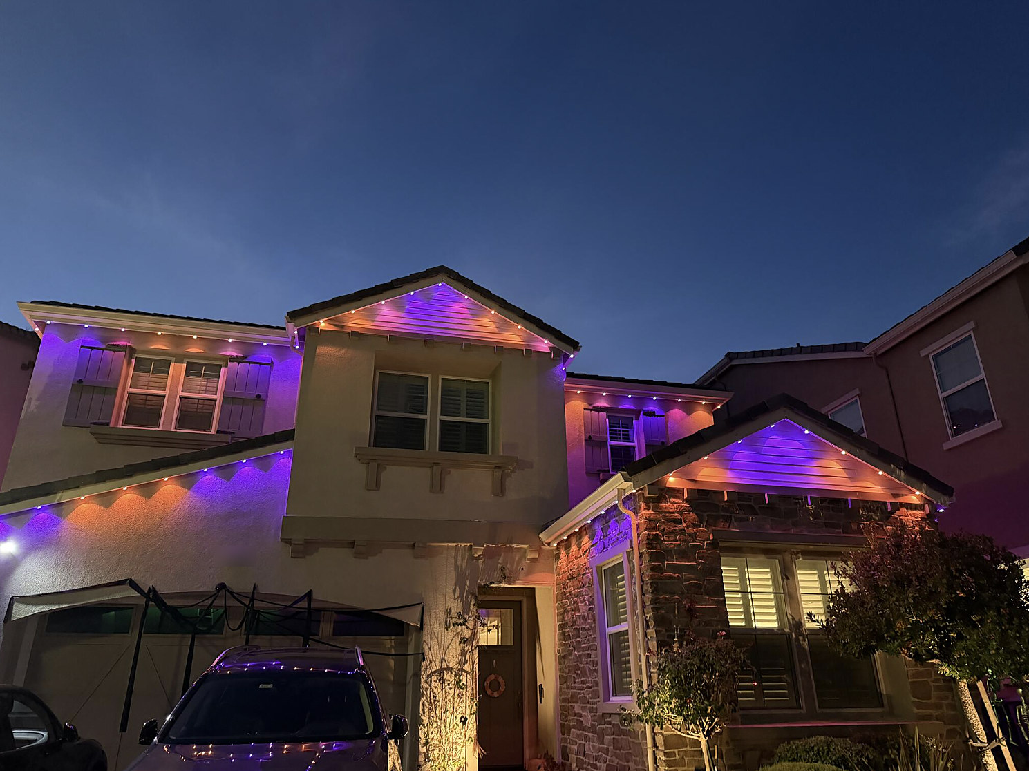 Permanent lighting at Kritika P.'s home in Dublin Ranch