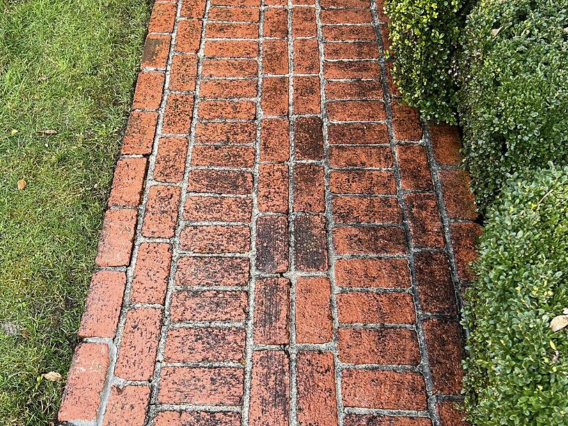 Pressure washing at Priscilla G.'s home in Greenbrook